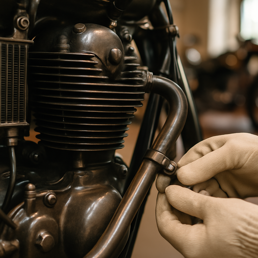 Kühlung alter Motoren im Smoky Mountain Motorcycle Museum